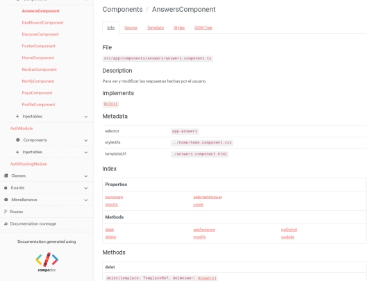 components/AnswersComponent screenshot