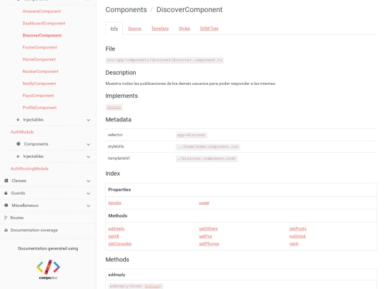 components/DiscoverComponent screenshot