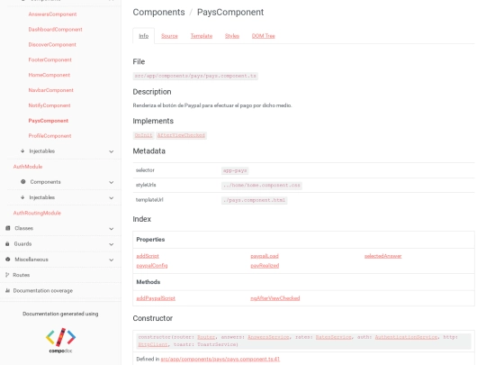 components/PaysComponent screenshot