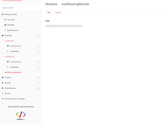 modules/AuthRoutingModule screenshot
