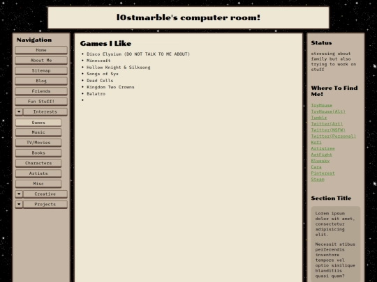 games screenshot