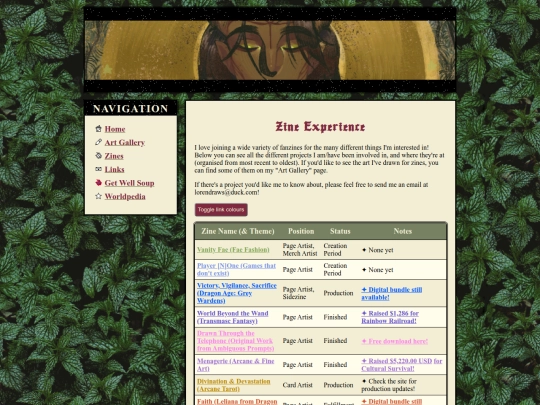 main/zines screenshot