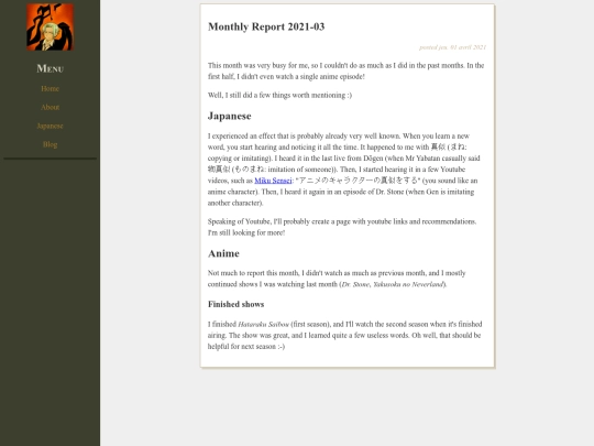 blog/monthly-report-2021-03 screenshot