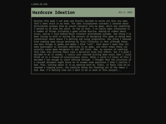 entries/hardcore-ideation screenshot
