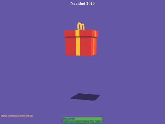 Paginas web/Navidad2020 screenshot