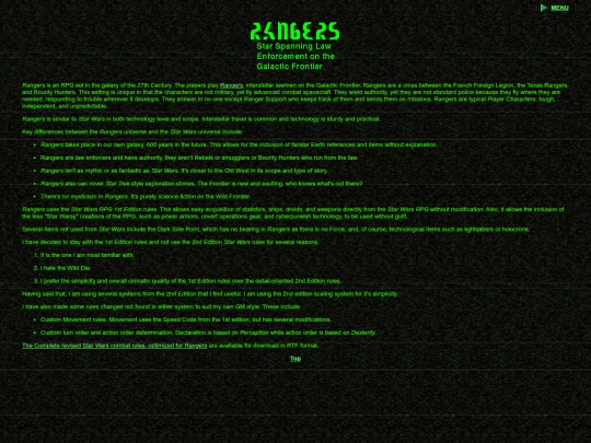 rangers/rules screenshot