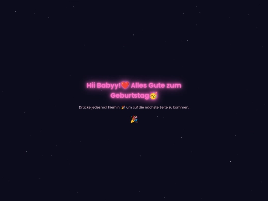 birthday screenshot