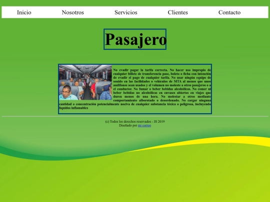 proyecto/Pasajero screenshot