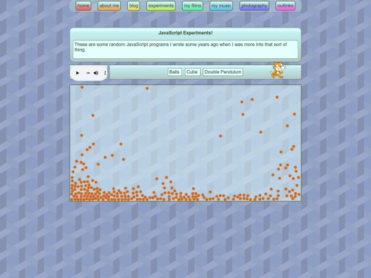 experiments screenshot
