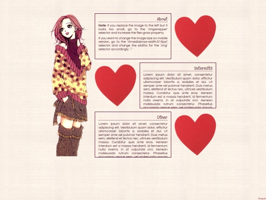 aboutme screenshot
