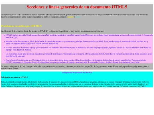 seccionesYlineasgeneralesenHTML5 screenshot