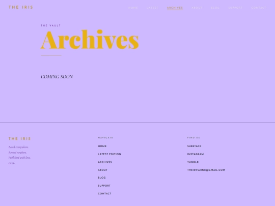 archive-coming-soon screenshot