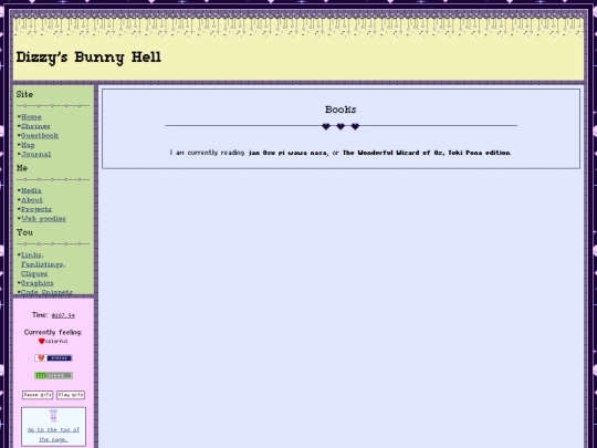 media/books screenshot