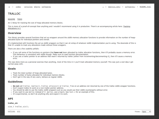 softwares/tralloc/README screenshot