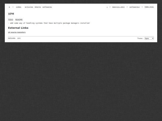 softwares/xpm/TODO screenshot