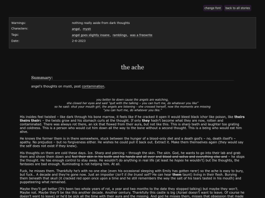 writing/stories/the-ache screenshot