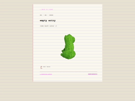 diary/entry-incomplete screenshot