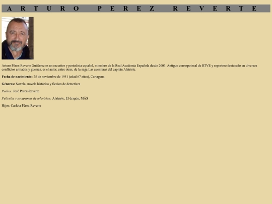 TRABAJOARTUROPEREZ/ESCRITOR screenshot