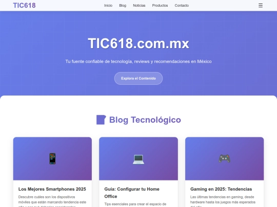 tic618_website screenshot