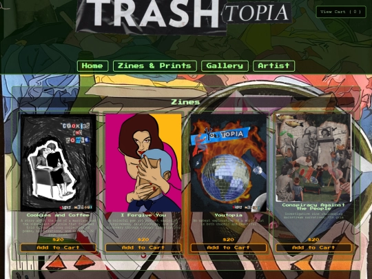 zines screenshot