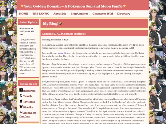 blog screenshot
