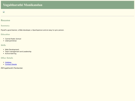 index screenshot