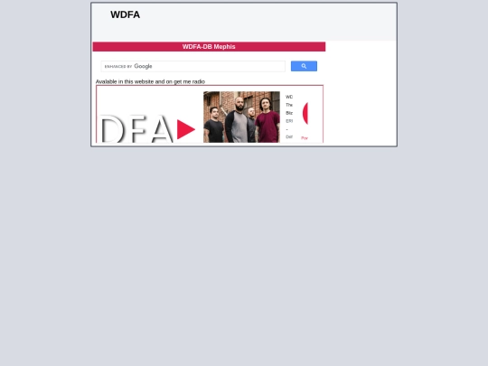 WDFA screenshot