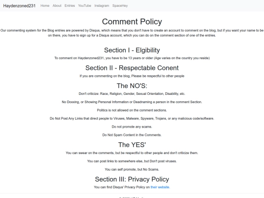 commentpolicy screenshot