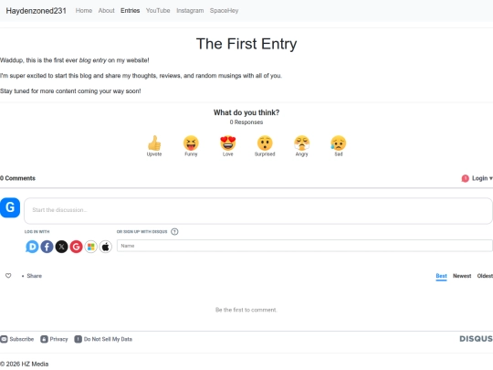 entries/thefirstentry screenshot