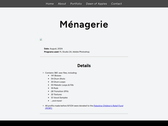 projects/menagerie screenshot