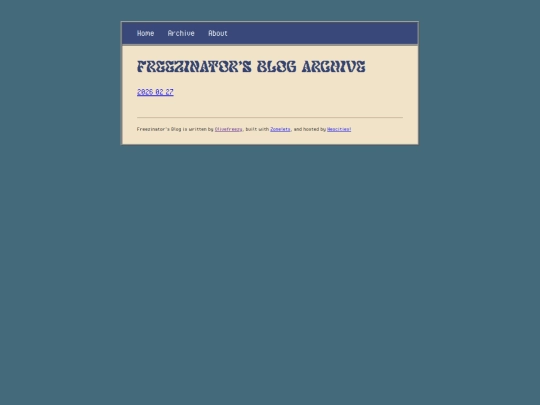 blogzone/archive screenshot