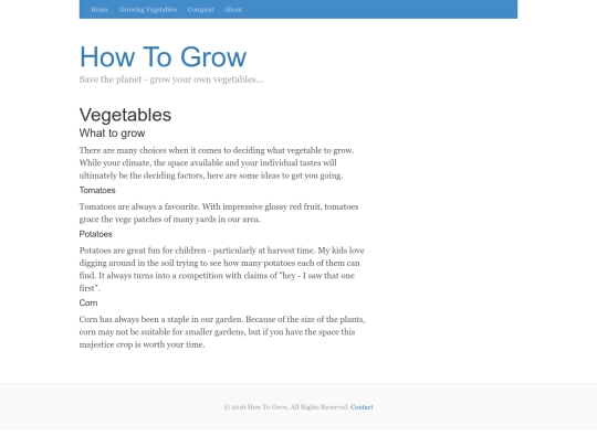 vegetables screenshot