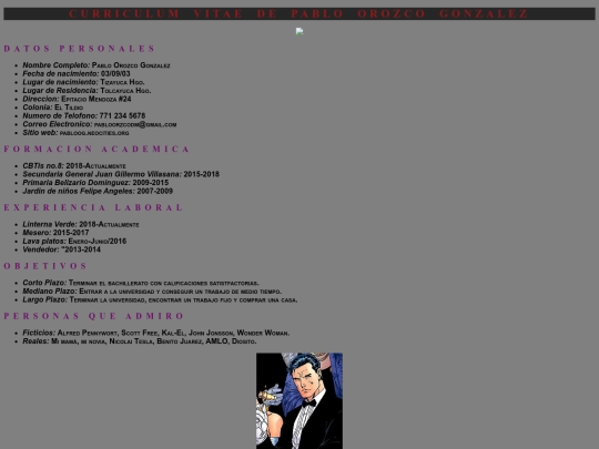 curriculum screenshot