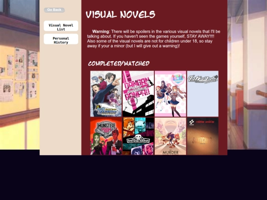 Interest pages/VisualNovels2 screenshot