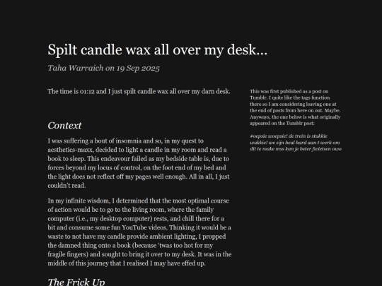 writings/candle-notes screenshot