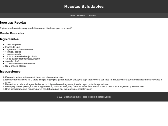 recetas screenshot