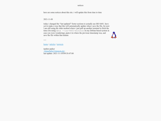notices screenshot