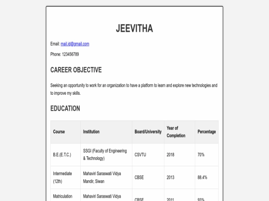 index screenshot