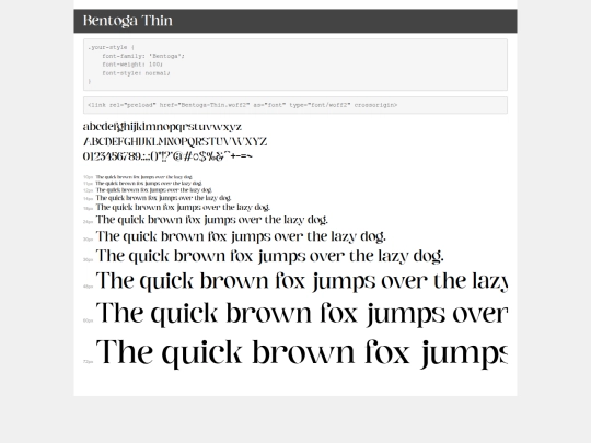 interior/fonts/bentogaThin/demo screenshot