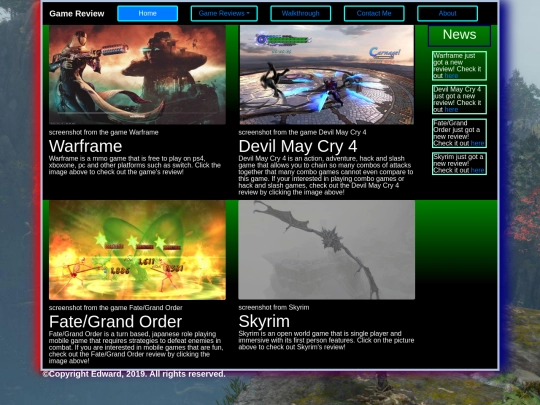 index screenshot