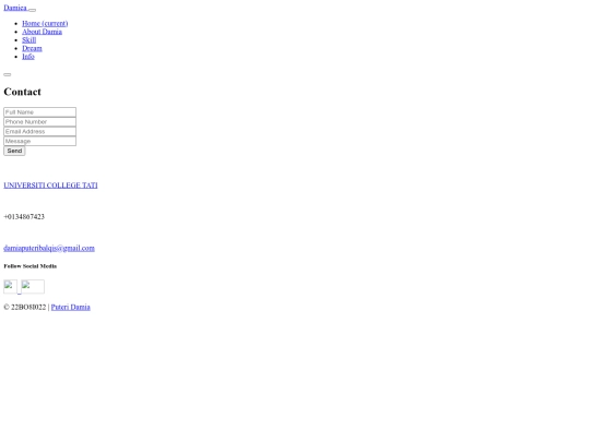contact screenshot