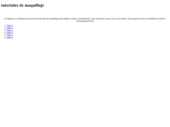 PRACTICA FINAL/Tutorialesdemaquillaje screenshot