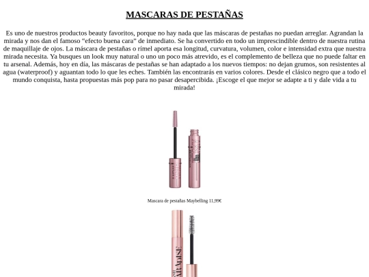 PRACTICA FINAL/mascarasdepestañas screenshot