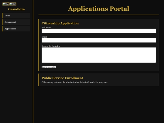 applications screenshot