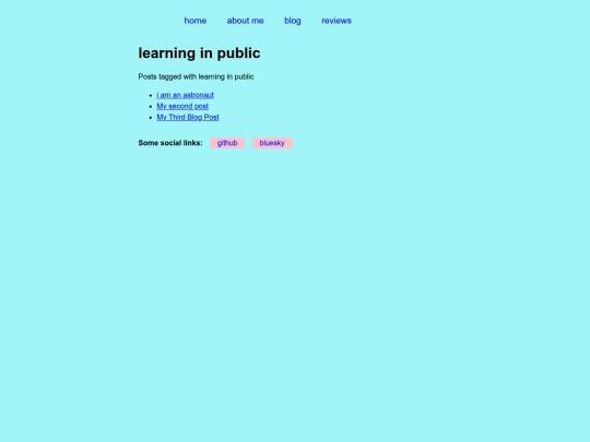 tags/learning in public screenshot