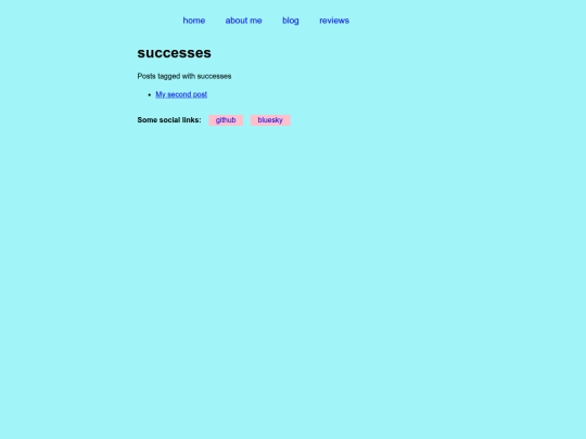 tags/successes screenshot