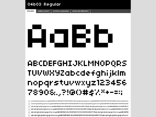 webfontkit-20240807-125254/pixel-demo screenshot