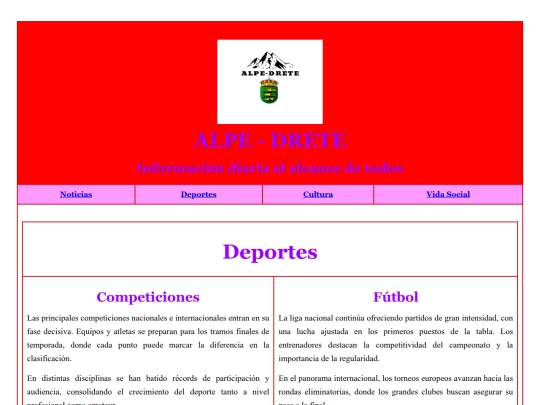 Periodico/Deportes screenshot