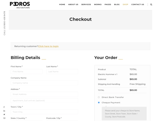 checkout screenshot