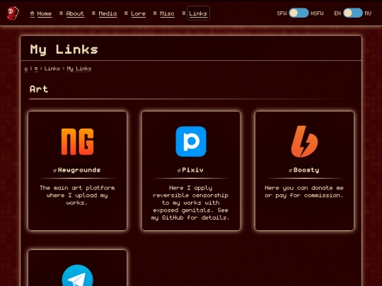links/my-links screenshot
